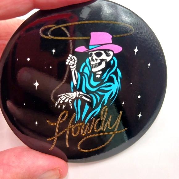 Skelton Howdy. Western 3 inch Button-Pins New - Picture 2 of 4